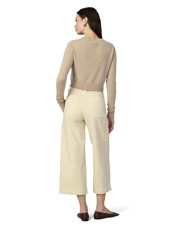 Joe's Jeans Women's The Chloe High Rise Utility Wide Leg Pant, Creme Brulee, 24 by JOE'S JEANS - Used condition - Image 7