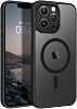 BENTOBEN Magnetic for iPhone 13 Pro Max Case, [Compatible with MagSafe] Translucent Matte Frosted Anti-Fingerprint Slim Shockproof Women Men Protective Cover Case for iPhone 13 Pro Max 6.7,Black