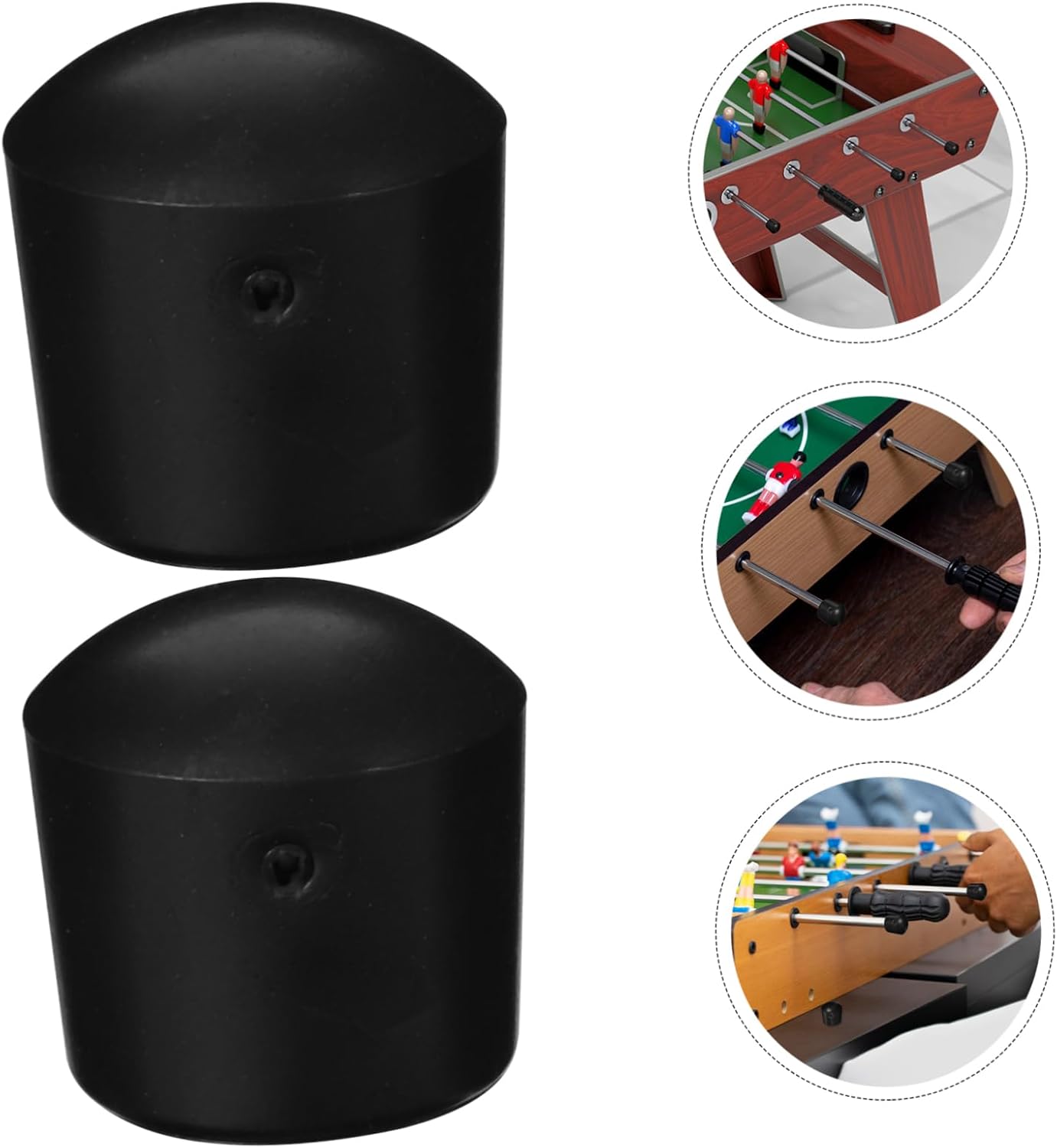 IMIKEYA 20pcs Foosball End Caps Table Soccer Game Accessories Easy Install Foosball Table Rod Caps