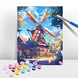 【AUCUN MÉLANGE DE PEINTURE】: Cette peinture par numéro pour adultes utilise des pigments acryliques de qualité, pouvant être colorés directement, sans ajout d'eau pour le mélange. Si vous utilisez la mauvaise couleur par erreur, recouvrez-la simplement avec le bon pigment