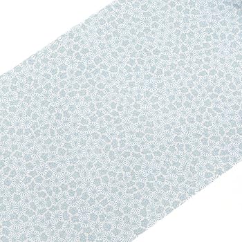 Amazon | 夏物 絽 水色 単衣着物 洗える夏着物 小紋 反物 ホワイト 