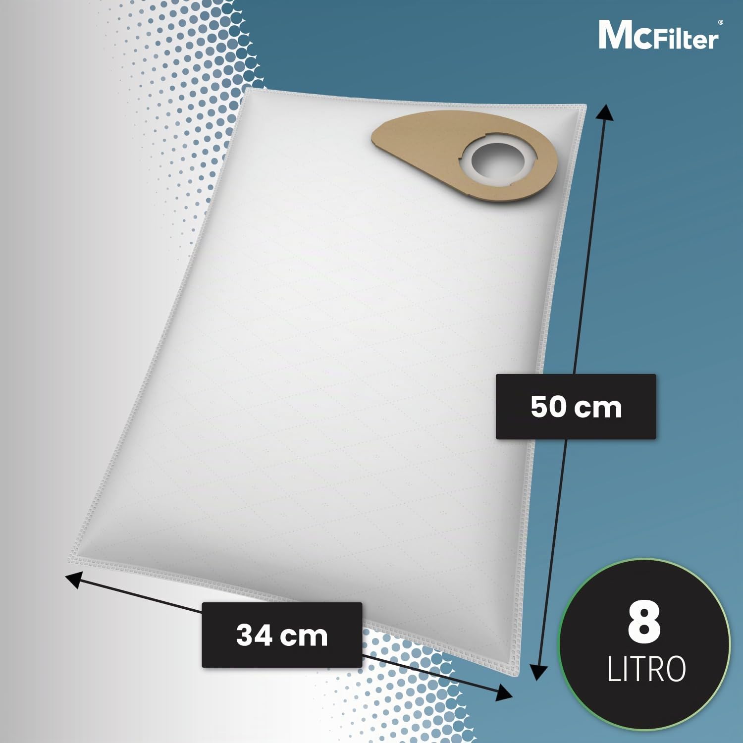 10 bolsas de aspiradora adecuadas para Nilfisk Buddy II 12 Buddy II 18 Buddy II 18 Aspirador de acero inoxidable | microfibra multicapa | Alta resistencia al desgarro | NI 17 como 81943048