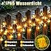 cshare Led Lichterketten Globe Außen, 6M 40LED Kugel Batteriebetriebene Lichterkette mit Timer IP65 Wasserdicht für Jar Garten Camping Weihnachten Innen Außen Dekorationen,Warmweiß