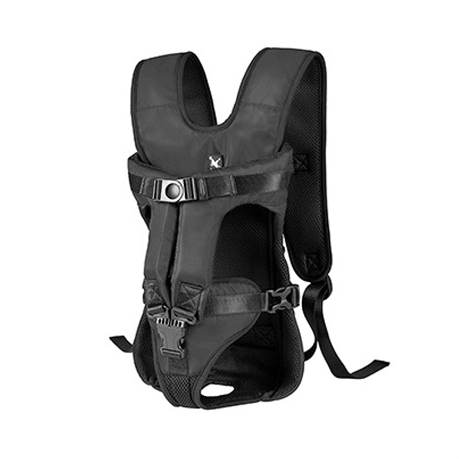 Haustier-Hundetragetasche-Tragetasche-Hundetragerucksack aus doppelter Schulter tragbarer Reiserucksack im Freien Hundetragetasche Reiseset (Farbe: Schwarz, Größe: XL)