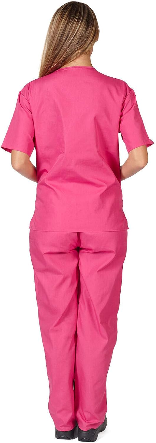 Scrub Sets Unisex - Scrubs for Women & Men - V Neck Scrubs Top & Cargo Pant - Perfect Nursing Uniform: Clothing, Shoes & Jewelry