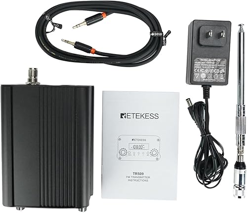 Miniatura 8 de Retekess TR509 Transmisor FM para iglesia, transmisor de transmisión FM certificado por la FCC, mini estación de radio estéreo de largo alcance para