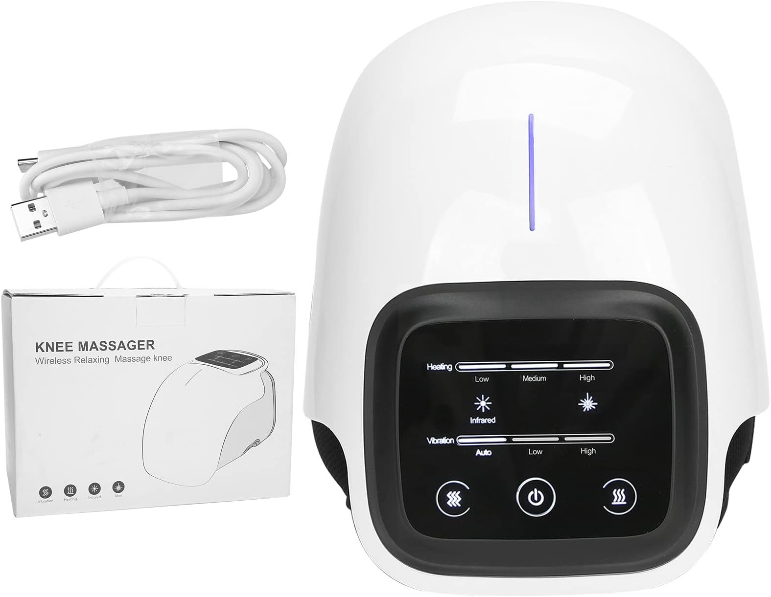 Yencoly Knee Therapy Massager, Purify the Impurities in Body Fluids and Blood Knee Massager Vibration Knee Massager for Electric Knee Massager Pain for Knee