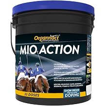 Organnact Mio Action - Equine Performance and Recovery Supplement - Antioxidant-Rich with Vitamins E & C, Selenium - Prevents Cramps, Supports Muscle Health - Non-Doping, Green Apple Flavor - 2.2 LBS