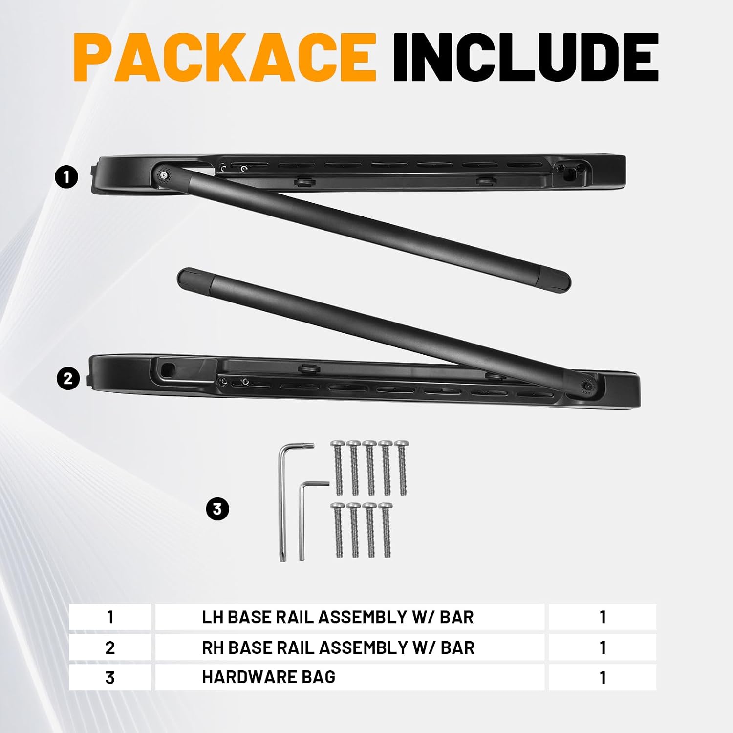 Roof Rack Cross Bar Compatible with Toyota Tacoma 2024-2026, 4th Gen Tacoma Double Cab No Drill Rooftop Side Rails Aluminum Crossbars for Kayak, Surfboard, Canoe, Bike, Luggage & Cargo Carrier