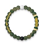 Lokai NFL Football Collection Silicone Beaded Bracelet, Green Bay Packers Home Field (Medium) - Beaded Bracelet for Women & Men, Silicone Jewelry Fashion Bracelet Slides-On for Comfortable Fit