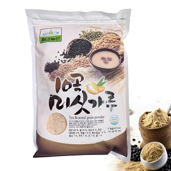 Korean 10 Mixed Roasted Misugaru Grain Powder Good for Breakfast with milk 10 , 2.2 Pound