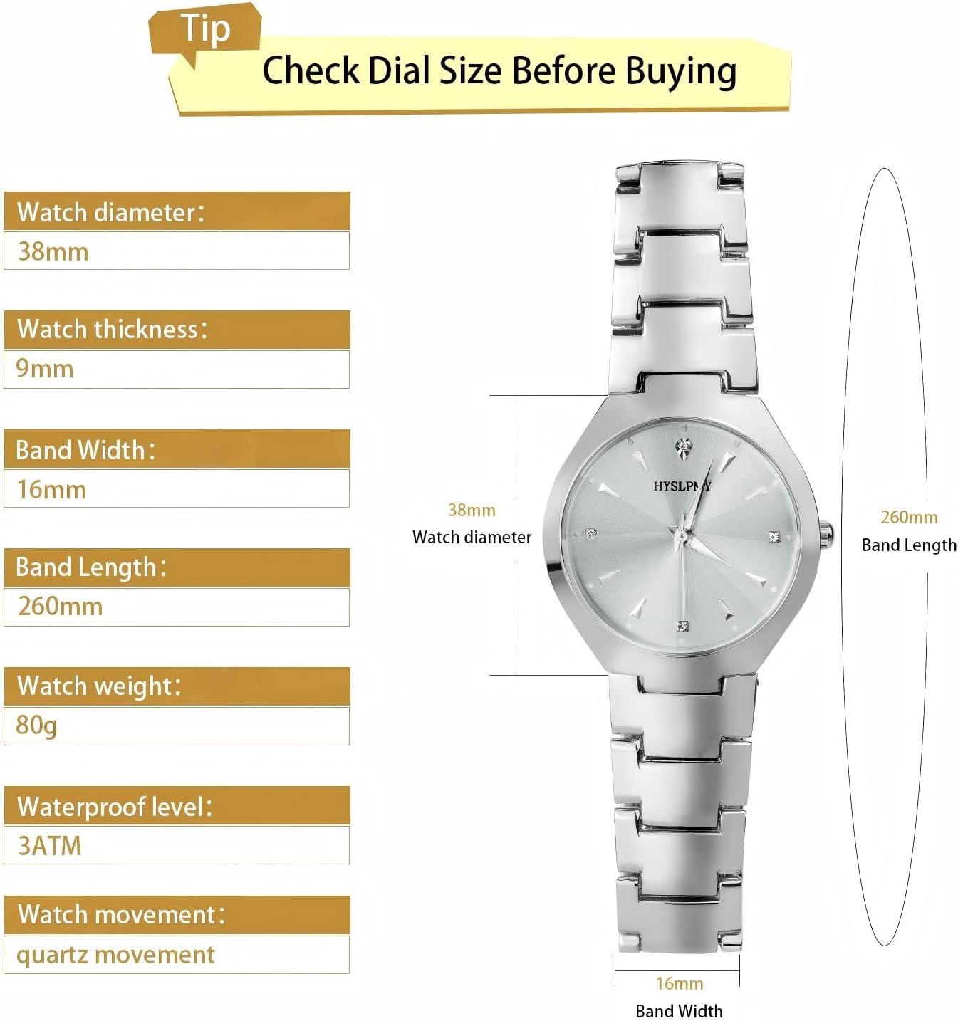 Watches for Women Featuring a Fashionable and Simple Design, Comes with a Watch Band Adjustment Tool and is Water-Resistant image 2
