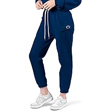 NCAA Cargo Fleece Pants for Girls Women with Pockets, Comfy Lightweight Joggers