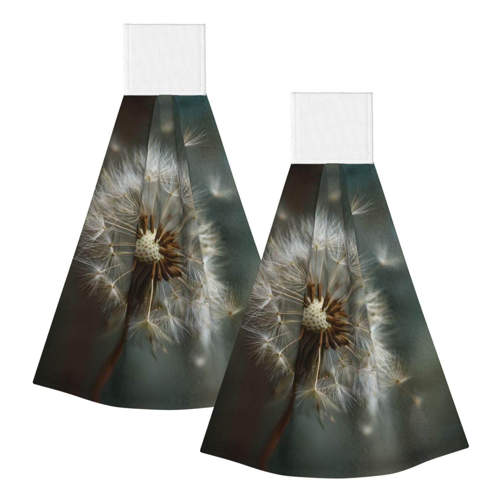 JUANYQME Dandelion Printing Hanging Coral Fleece Towel Super Absorbent Soft Towel, Fluffy And Light Quick-Drying Noodles.