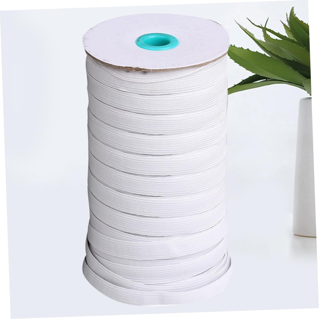 NUOBESTY DIY Mask Elastic Band Comfortable White Elastic Band for Masks Yards Replacement and DIY Crafts