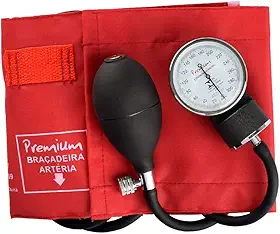 Esfignomanômetro em Nylon Premium Vermelho
