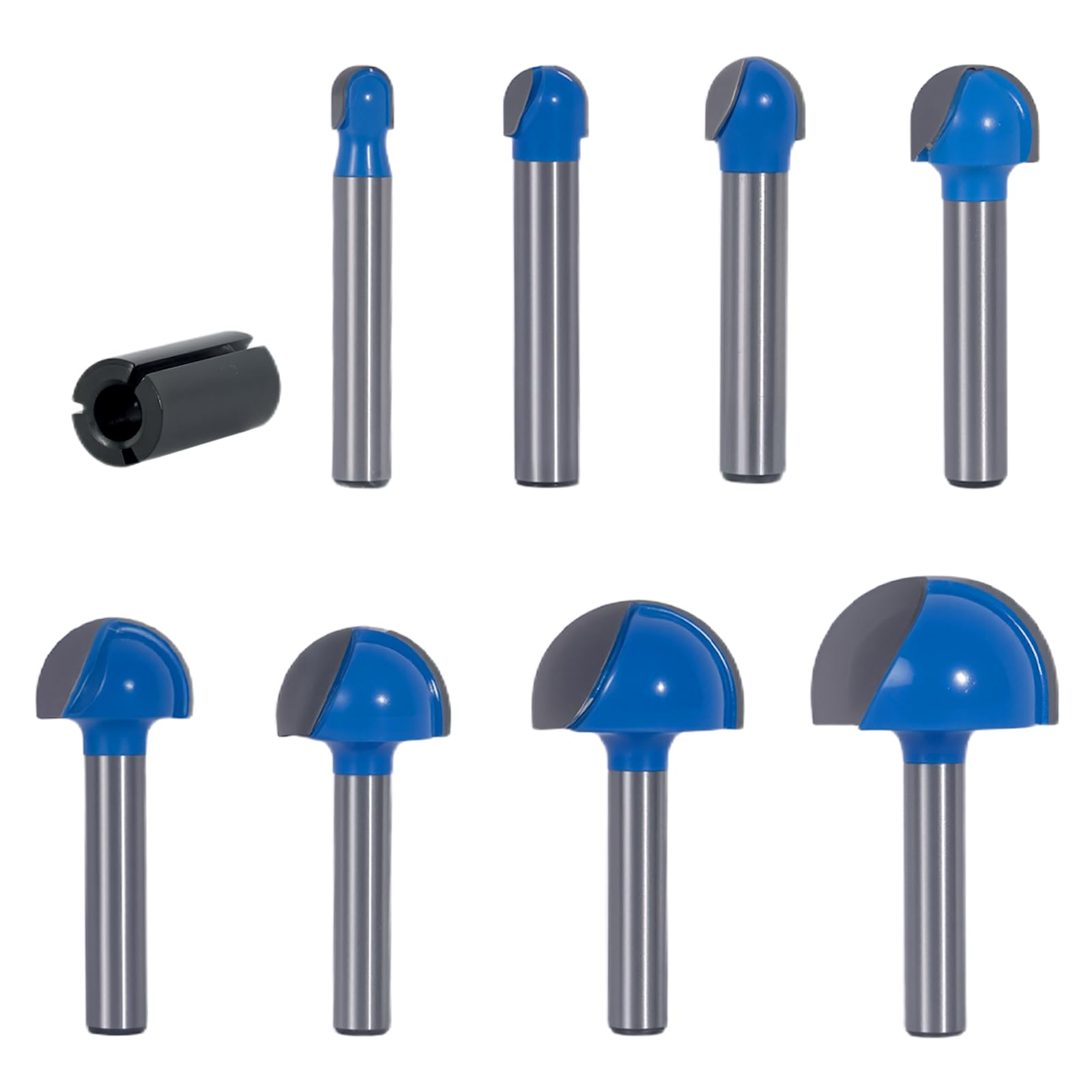 Router Bits Set - 8 Core Box Bits 1/4" Shank -1 Router Bits Set - 8 Core Box Bits 1/4" Shank -1