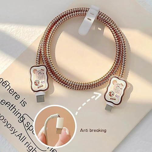 Miniatura 5 de Funda protectora de carga, cable de datos 5 en 1 de 18 W/20 W, diseño único, lindo cargador de dibujos animados 3D, cable compatible con iPhone 16