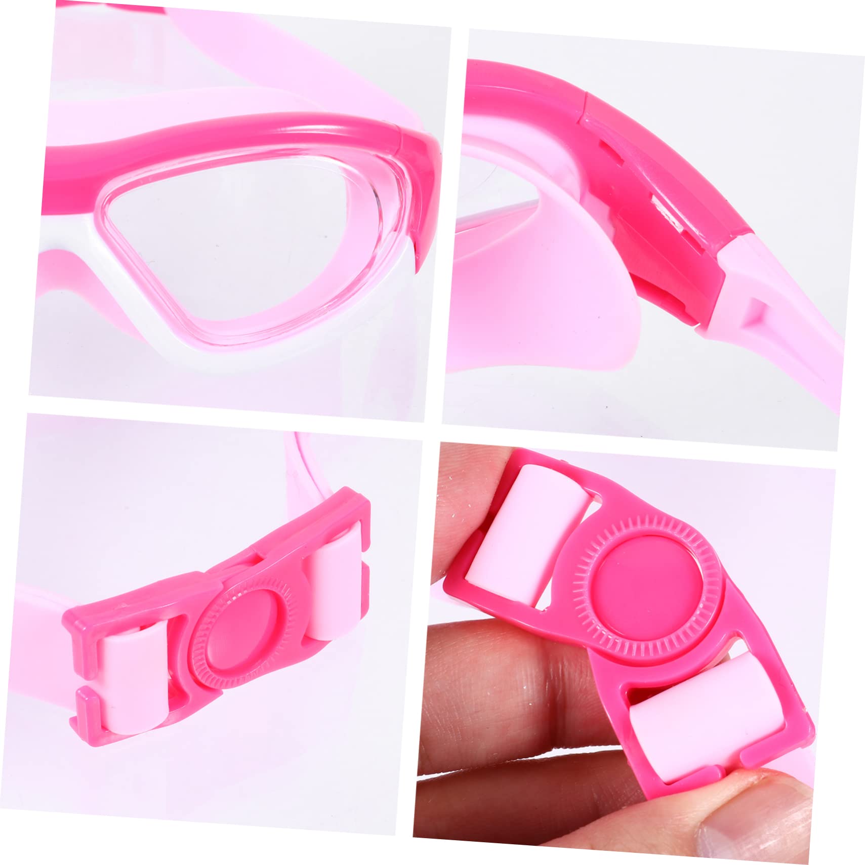 Toddmomy 3Pcs Gafas De Natación Niños Gafas De Natación Sobre Gafas Gafas Anti-Vaho Gafas De Natación Gafas Para Niños Gafas De Mar Rosa Equipo De Natación Océano