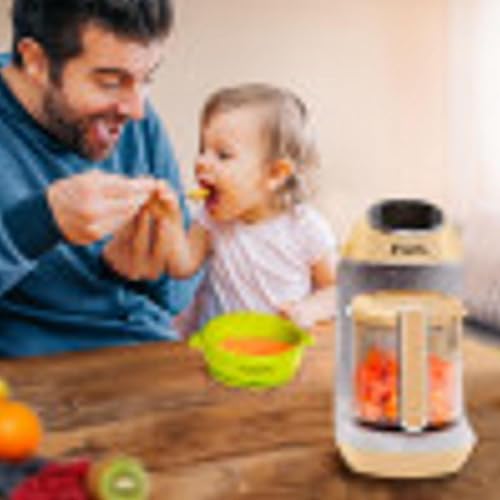 Miniatura 24 de Máquina para hacer alimentos para bebés, procesador de alimentos para bebés, vaporera, licuadora; para cocinar y mezclar los alimentos saludables