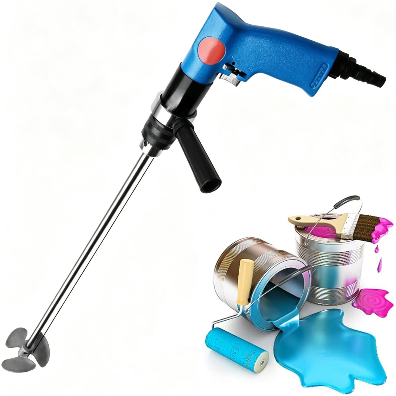 Agitateur pneumatique portatif 700 TR/Min pour mélange homogène d'encre et vernis
