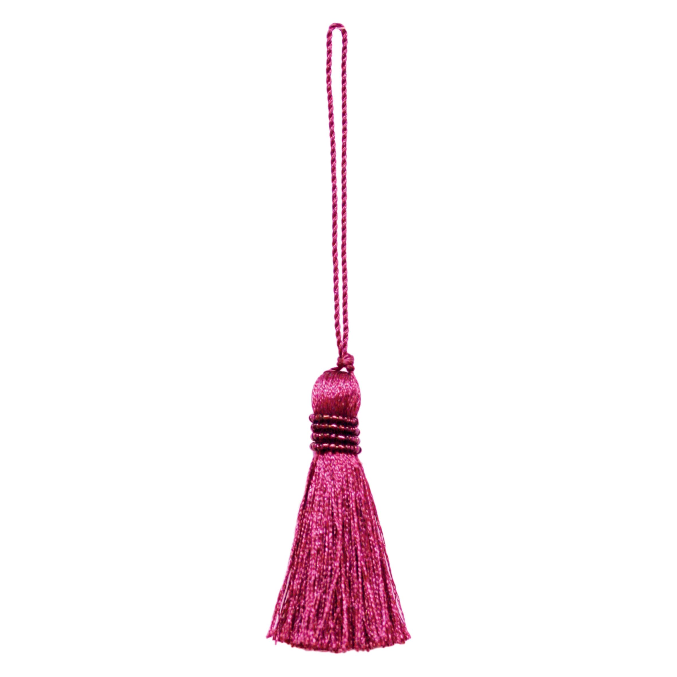 Jones Interiors Pink Milly Key Tassel - Cerise By M & J Interiors
