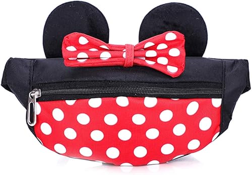 Riñonera Disney Minnie Mouse - Linda Riñonera para Mujeres y Niñas, para Uso en Senderismo y al Aire Libre, Pequeña