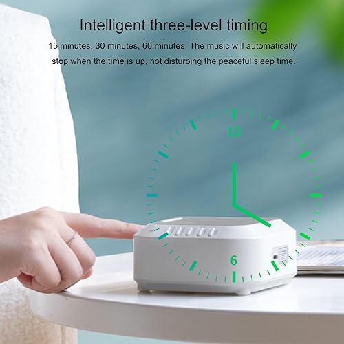 Miniatura 7 de Rechargeable White Noise Machine with Night Light Built in 28 Soothing Sounds Auto Off Timer for Adults and Babies Rechargeable Bedside Sleep Lamp