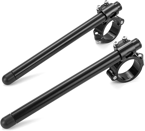 43mm clip ons manillar apto para motocicleta tenedor tubo 43mm, cafe racer construir clip en barras  78 "CNC aluminio mecanizado