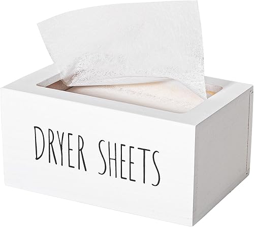 zoocatia Contenedor de hojas para secadora, dispensador de detergente de madera, organizador y caja de almacenamiento para cápsulas de lavandería,