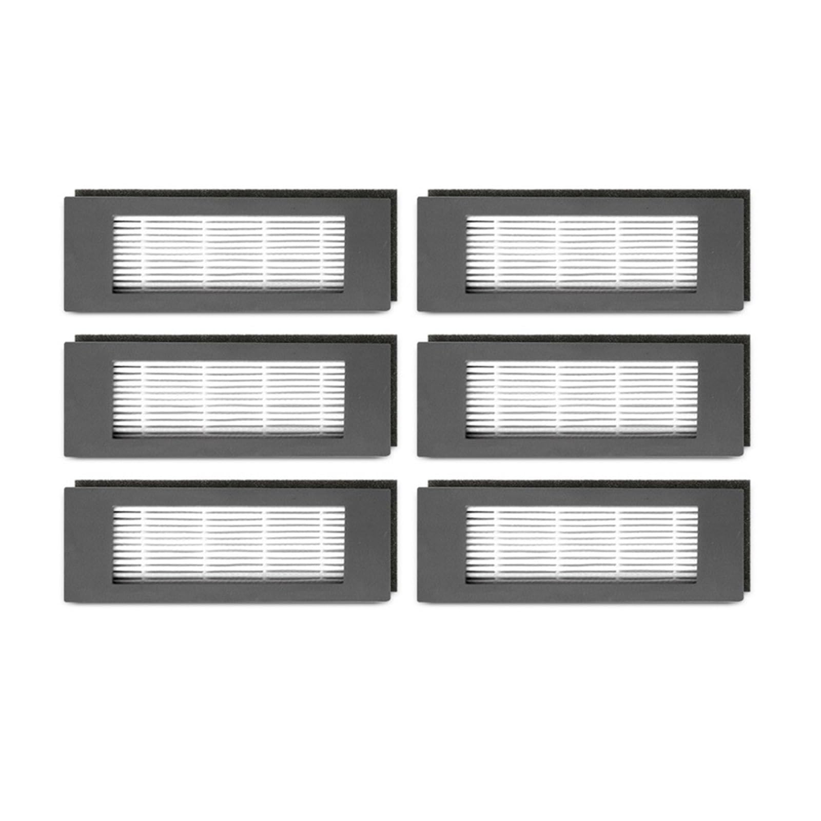 PiLTar Vacuum Replacement Spare Part,Hepa Filter,Compatible for Ecovacs Debot OZMO 920 930 950 T5 T8 AIVI T9 N8 Pro Plus M88 M87 (Color : As Shown 6pcs)
