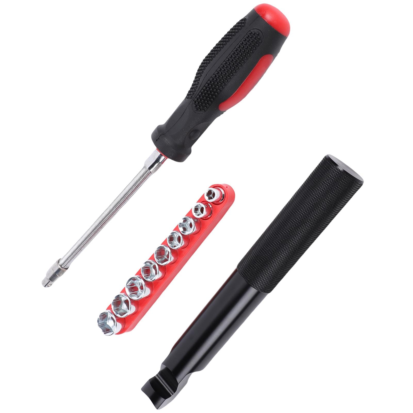 Fyearfly Kupplungsdeckel-Entfernungsschlüssel-Set mit 5–13 mm Stecknüssen, Aluminiumlegierung und Stahlkonstruktion, für Polaris RZR 1000 XP/XP4/900S Riemenwechsel und allgemeine Automobilwartung