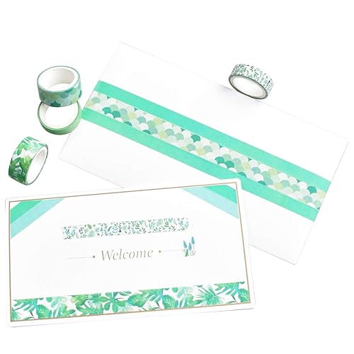 Miniatura 6 de Juego de 12 rollos de cinta Washi con varios patrones, suministros de manualidades para decoración de bricolaje y manualidades, estilo A