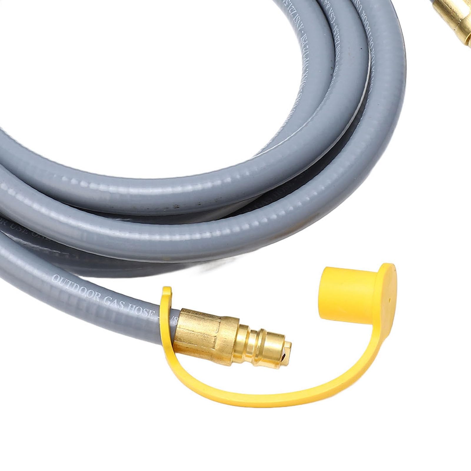 plplaaoo Tubo Flessibile per Barbecue a Gas, prolunga per Tubo Flessibile per Gas per, 12 Piedi, 1/2 Pollice, in Gomma con connettore rapido per Viaggi, Campeggio, Cucina all'aperto,