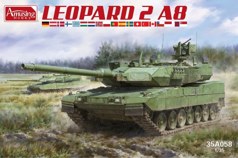 Amazon | アミュージングホビー 1/35 レオパルト2 A8 プラモデル
