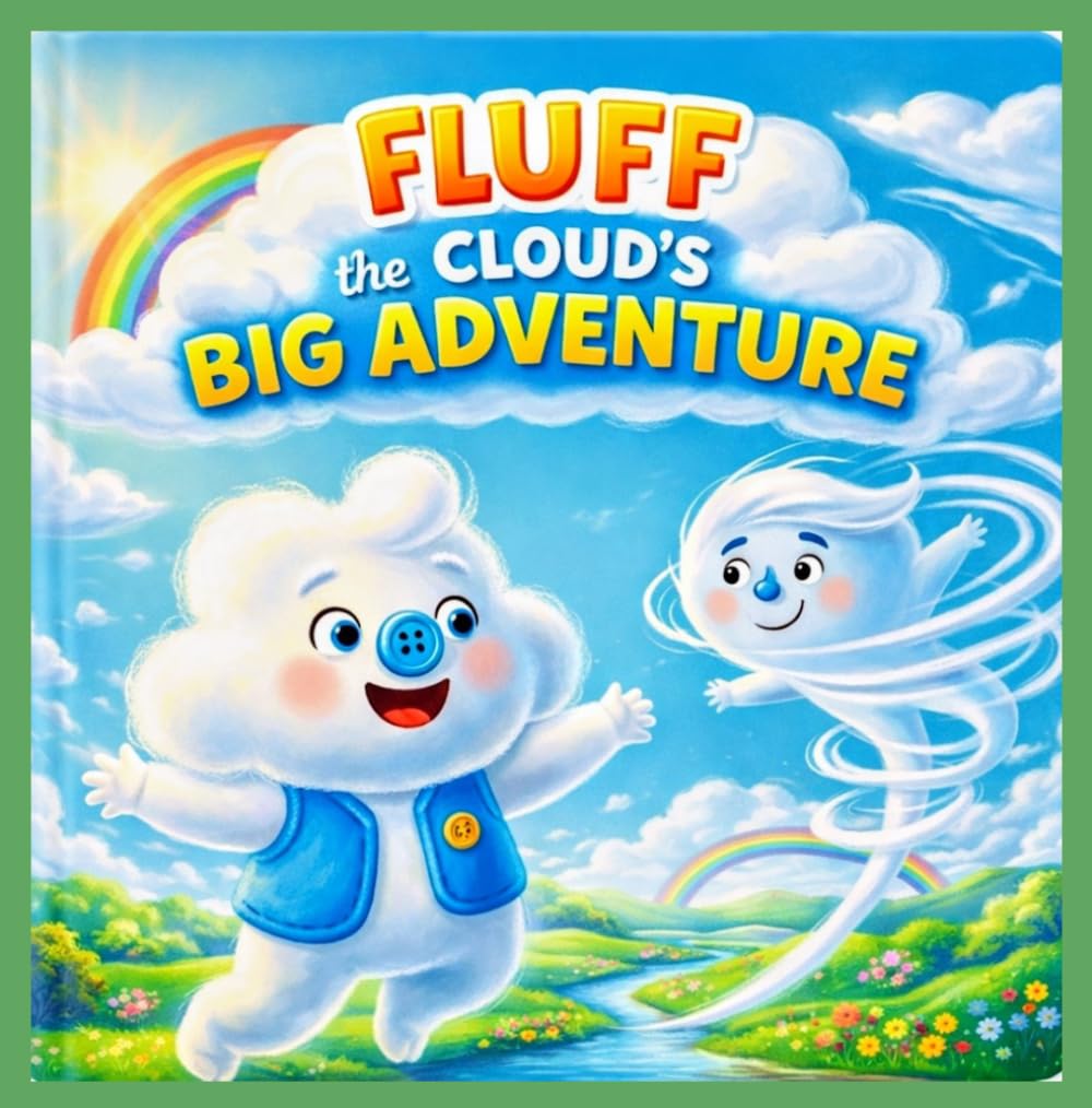 Fluff the Cloud's Big Adventure: A Story About Rain, Snow, and Rainbows for Kids