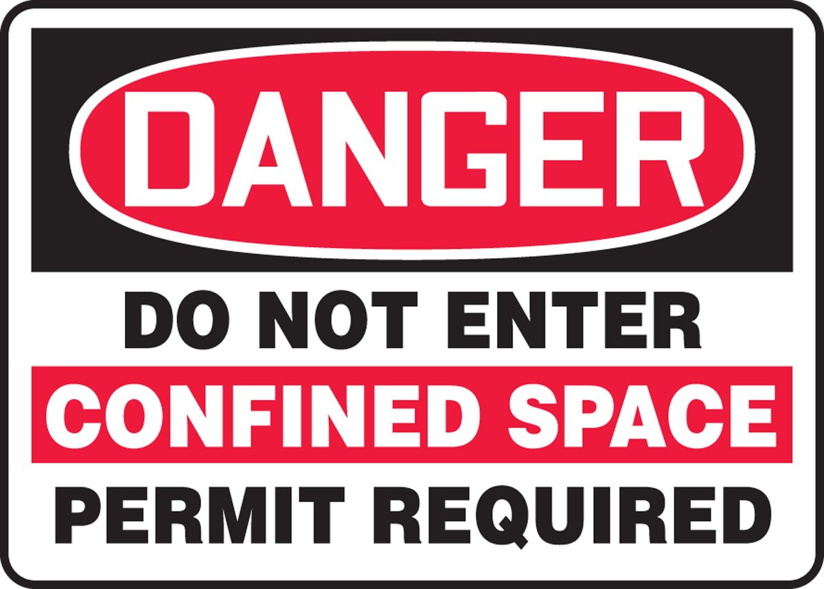 Panneau Accu-Shield Confined Space d'une durabilité supérieure 10 x 14" - 2