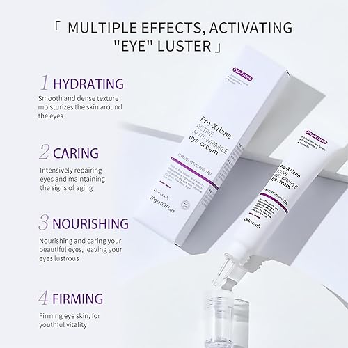 Miniatura 4 de DEleventh Korean Brand Pro-Xilane Active - Crema de ojos antiarrugas de 0.71 oz/antienvejecimiento, antioxidación, decoloración de líneas finas,