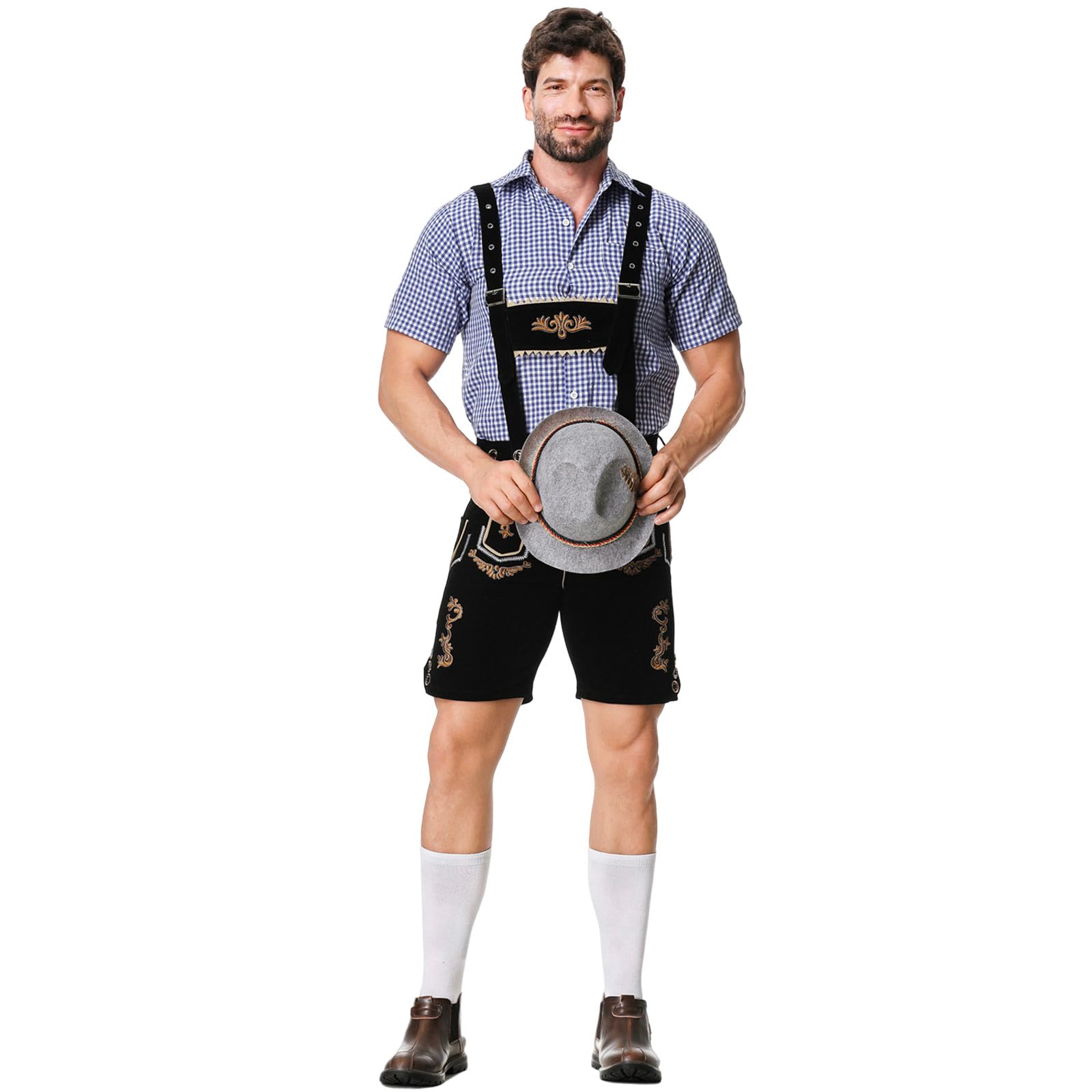 Set di 2 pezzi da uomo in cotone con top e pantaloni da jogging sportivi semplici assorbenti a maniche corte per rilassare l'estate, comodo cordino da stringere, abbigliamento comodo da viaggio, A109