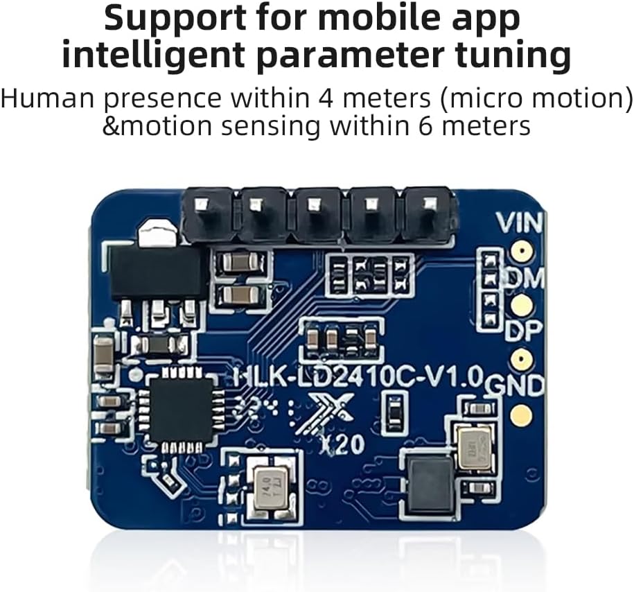 2410C 24G Human Presence Sensor Ra¡¤DAR Module FMCW Modulation Compatible with Blue-Tooth APP (10Pcs Module)