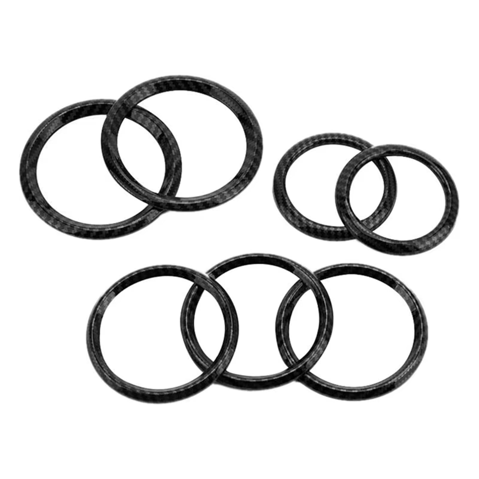 Dashboard Outlet Cover Compatible with Benz for AMG for A35 A45 2019 2020 2021 Car Dashboard Air Vent Trim Sticker Air Outlet Decorative Ring Cover