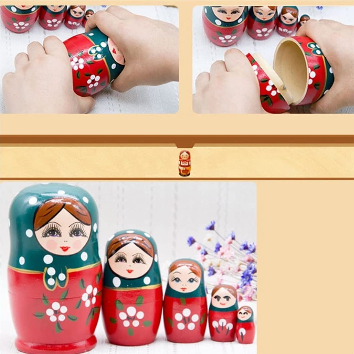 Amazon.co.jp: 入れ子人形 マトリョーシカ ロシアの人形 木製ロシアの