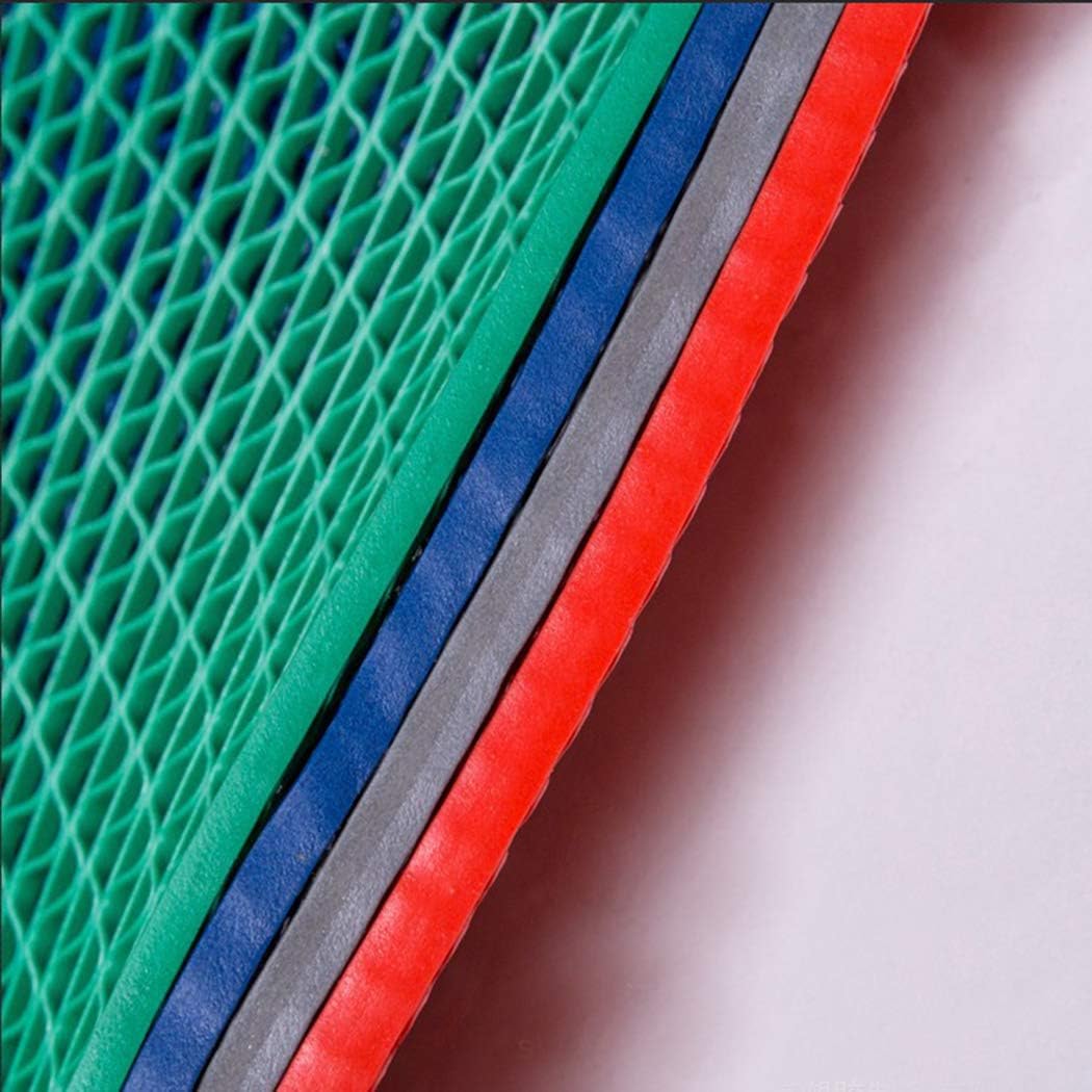 Non-Slip mats Hollow Bathroom Non-Slip Carpet Kitchen Waterproof pad can be Cut Environmentally Friendly Rubber mat 50ft (red,W 35.43in*L 49.21)