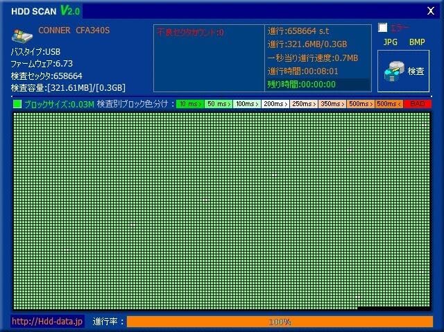 HDD 【ドライ】 340MB：BUFFALO DNS-340