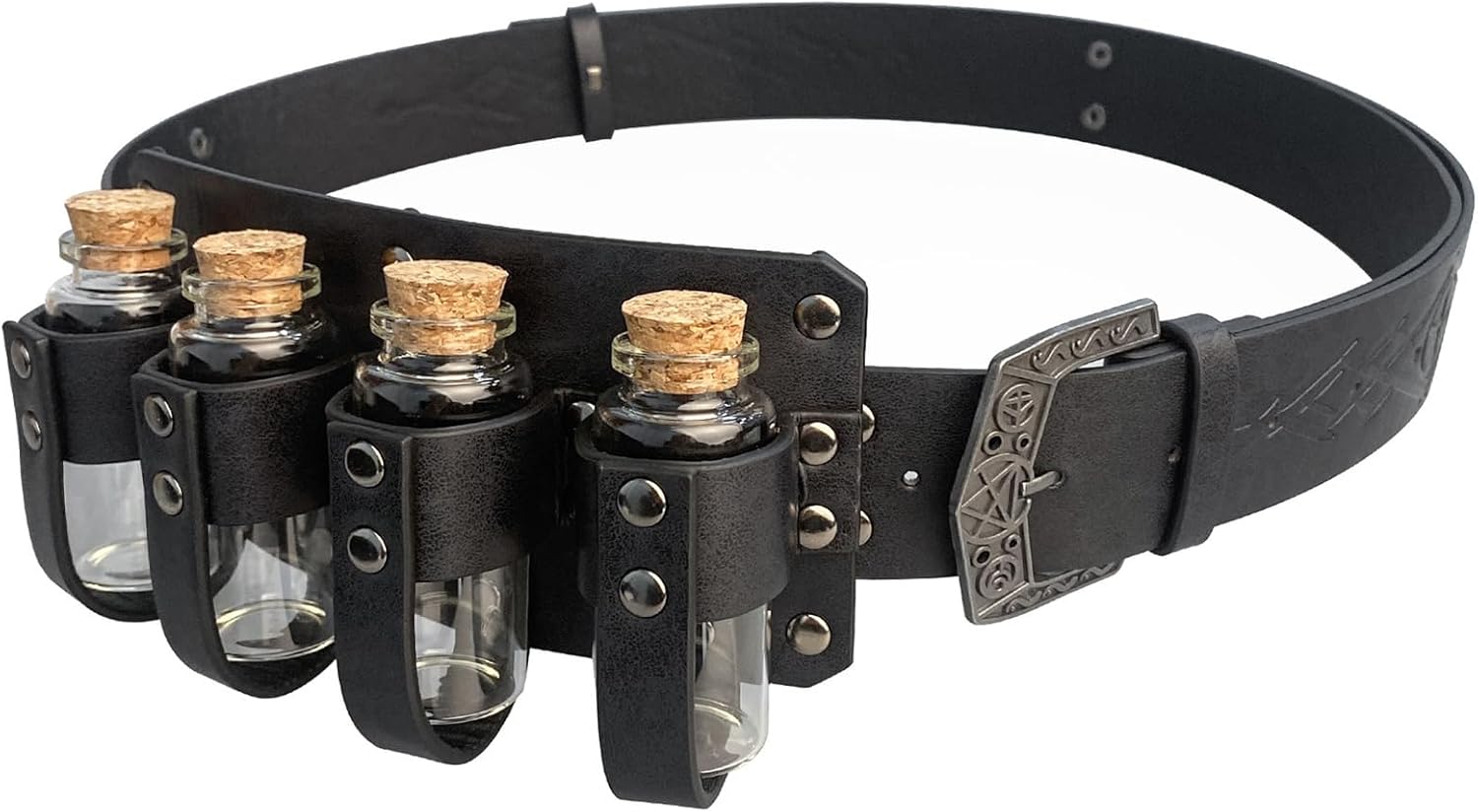 Leather Medieval Belt Multipurpose Cosplay Props Portable Medieval Belt