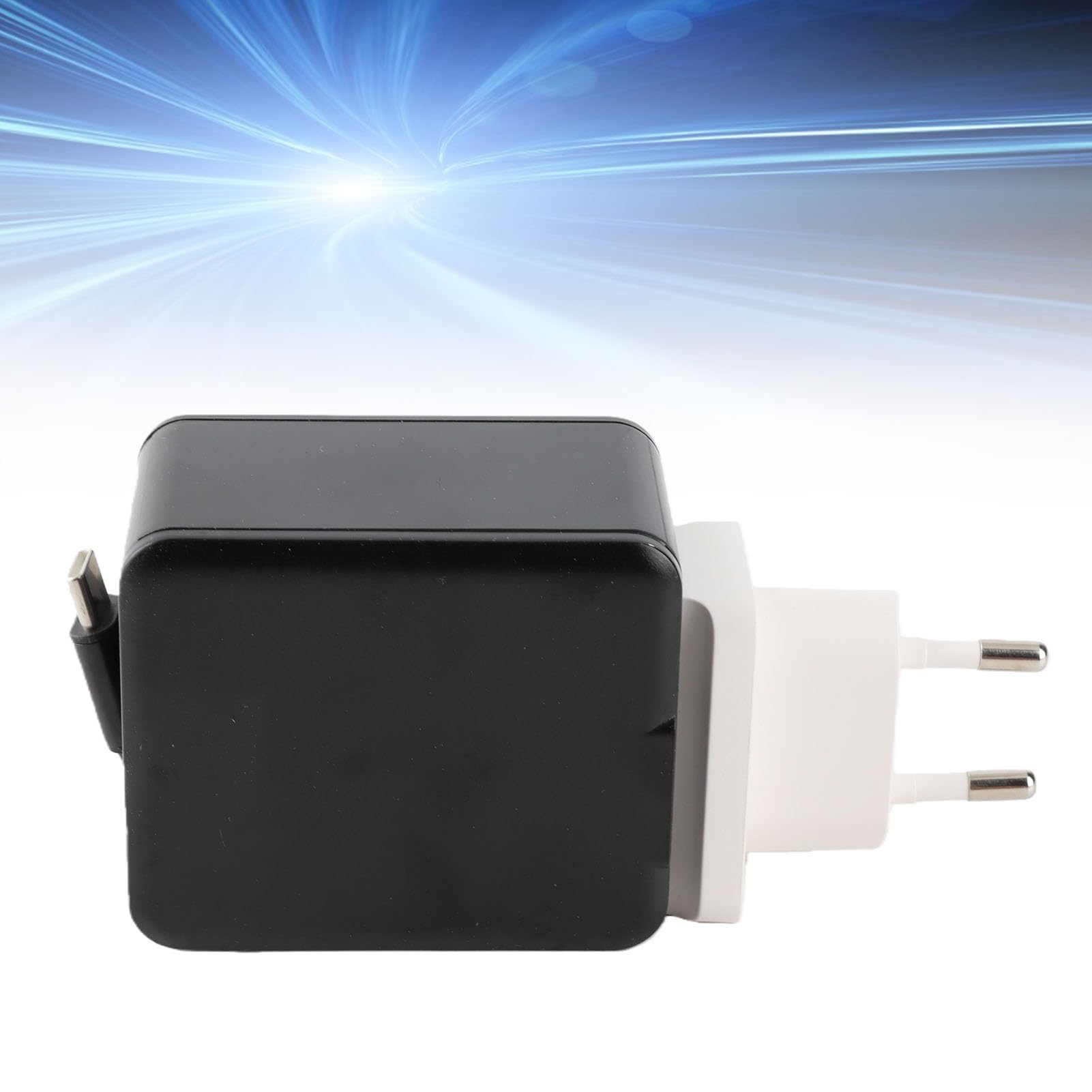 Cryfokt 81W Retractable Fast Charging Wall (Spina europea) | Ricarica 4 in 1, design portatile, adatto per i viaggi, ricarica efficiente