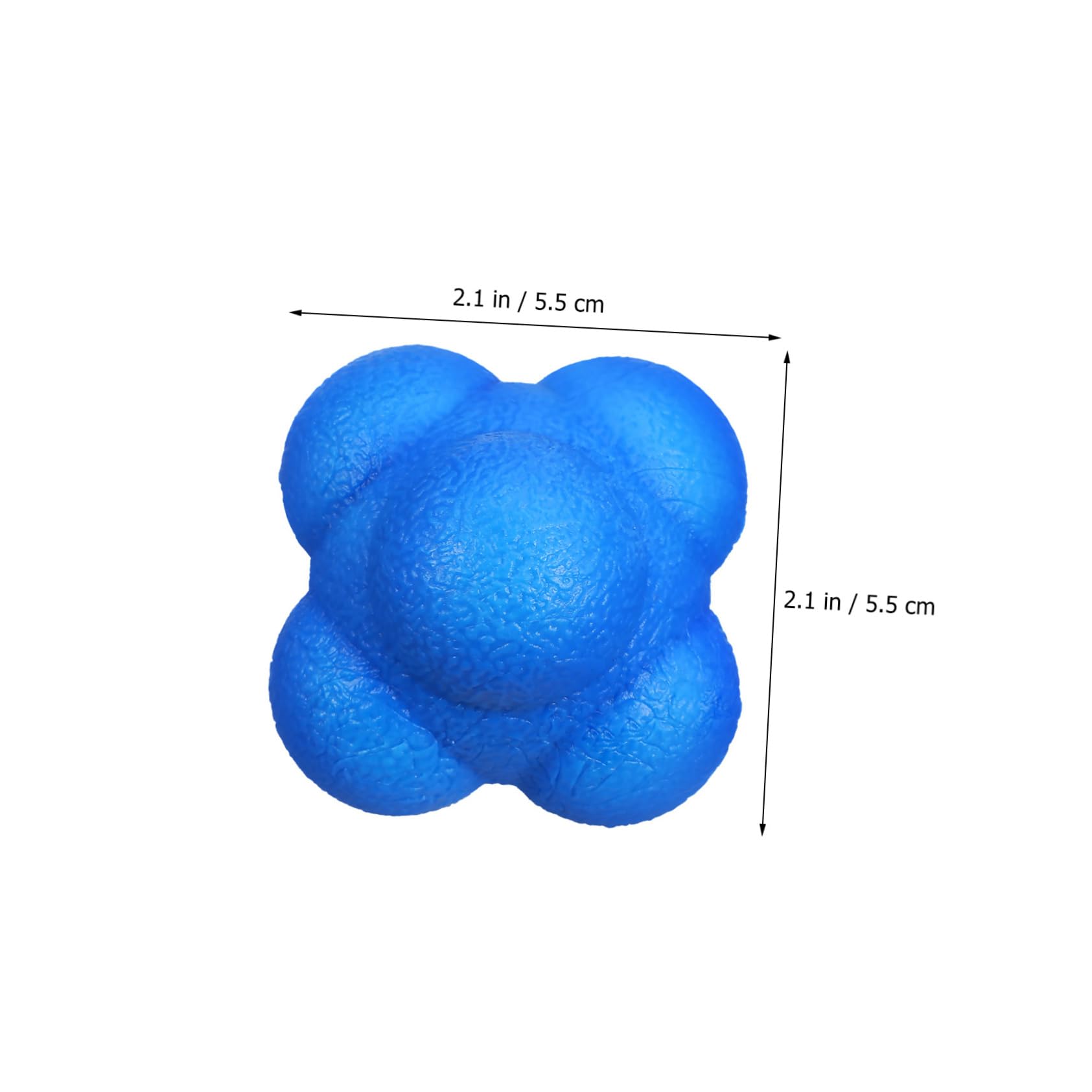 ibasenice 6 Pack Hexagonal Reaction Training Balls Improve Reaction Speed Coordination Lasting Elastic Fitness Balls for Boys and Girls Adults Portable Lightweight