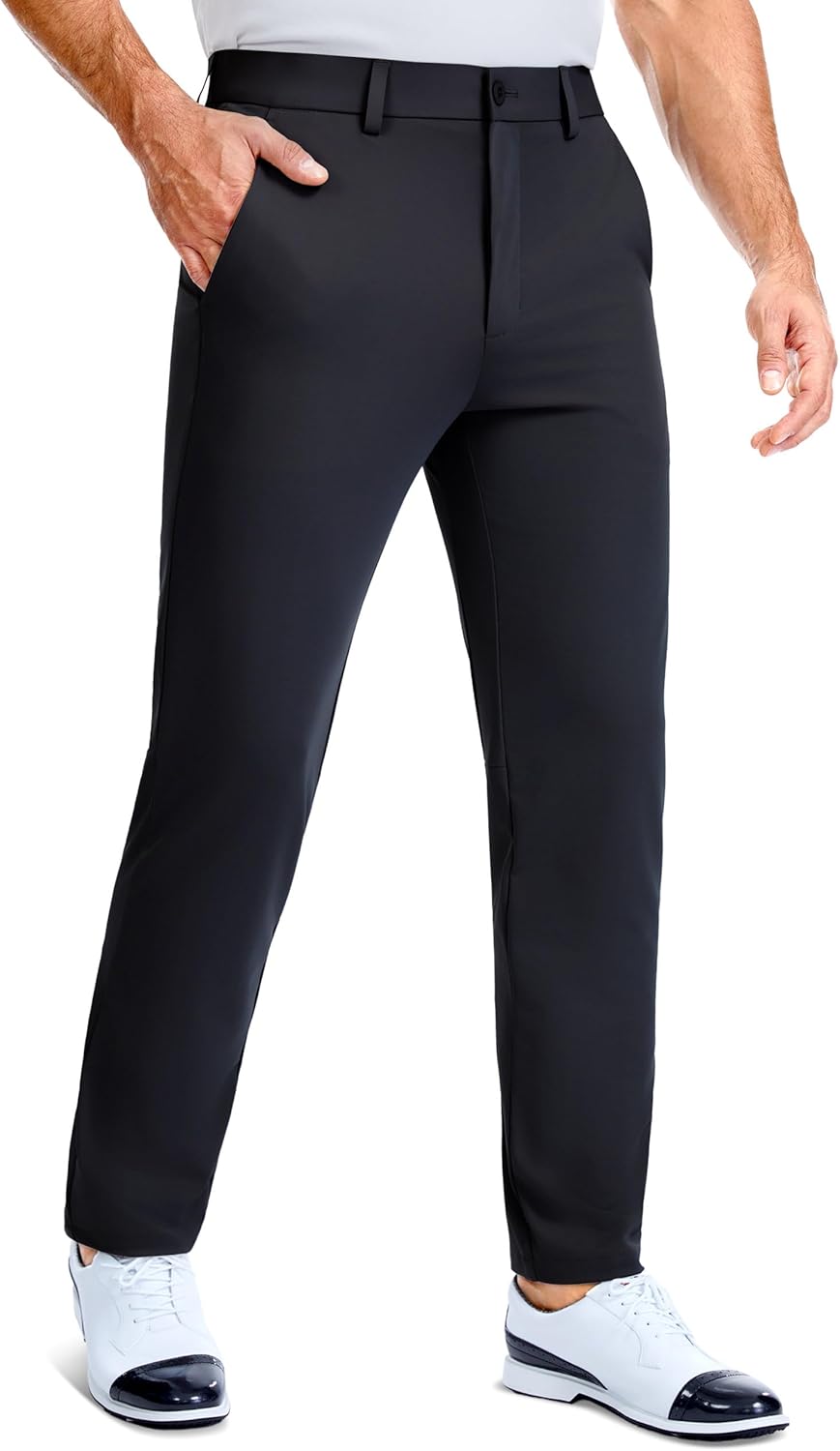 BLUE CHILL Mens Golf Pants Lightweight Stretch Dress Pants Quick Dry Casual Work Trousers with Pockets