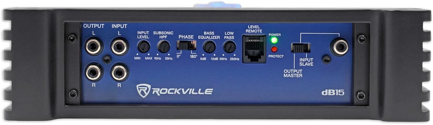 Rockville dB15 6000 Watt Peak/1500w RMS Mono 2 Ohm Amplifier Car Audio Amp : Everything Else
