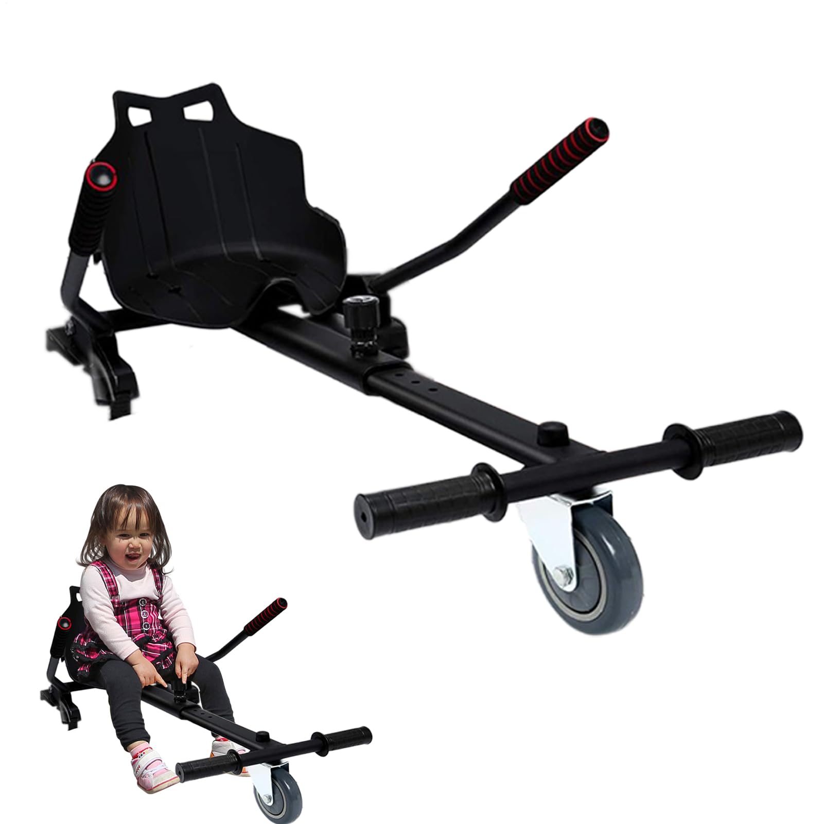 Seggiolino per hoverboard, accessorio per sedile di hoverboard, resistente dell'aeropatin, accessori da sellino, accessorio per scooter di equilibrio da 6,5/8/10 in poliuretano